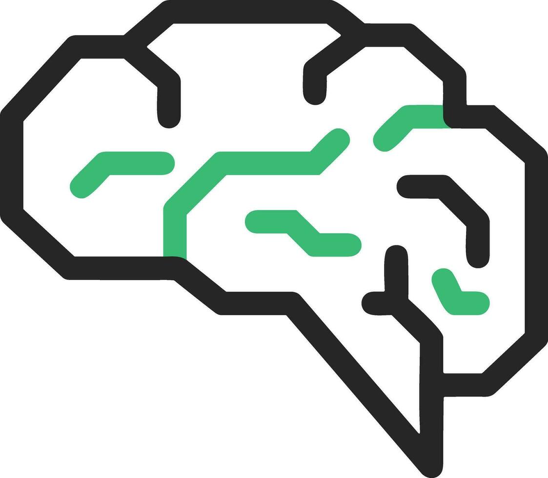 Brain idea symbol icon vector image. Illustration of the creative intelligence think design image. EPS 10