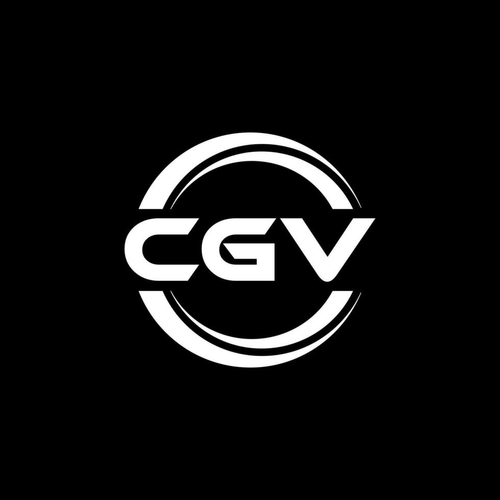 CGV Logo Design, Inspiration for a Unique Identity. Modern Elegance and Creative Design. Watermark Your Success with the Striking this Logo. vector