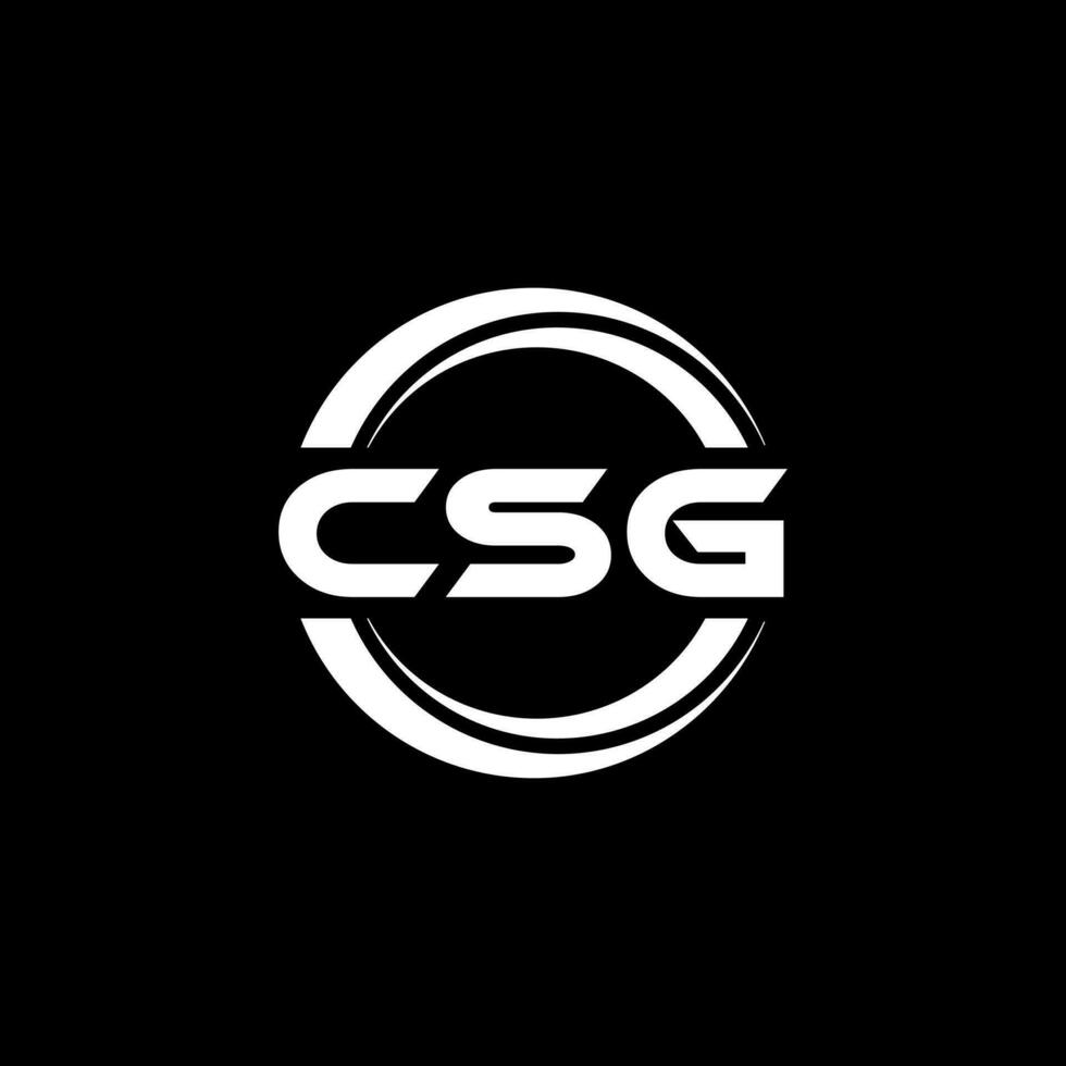 CSG Logo Design, Inspiration for a Unique Identity. Modern Elegance and Creative Design. Watermark Your Success with the Striking this Logo. vector