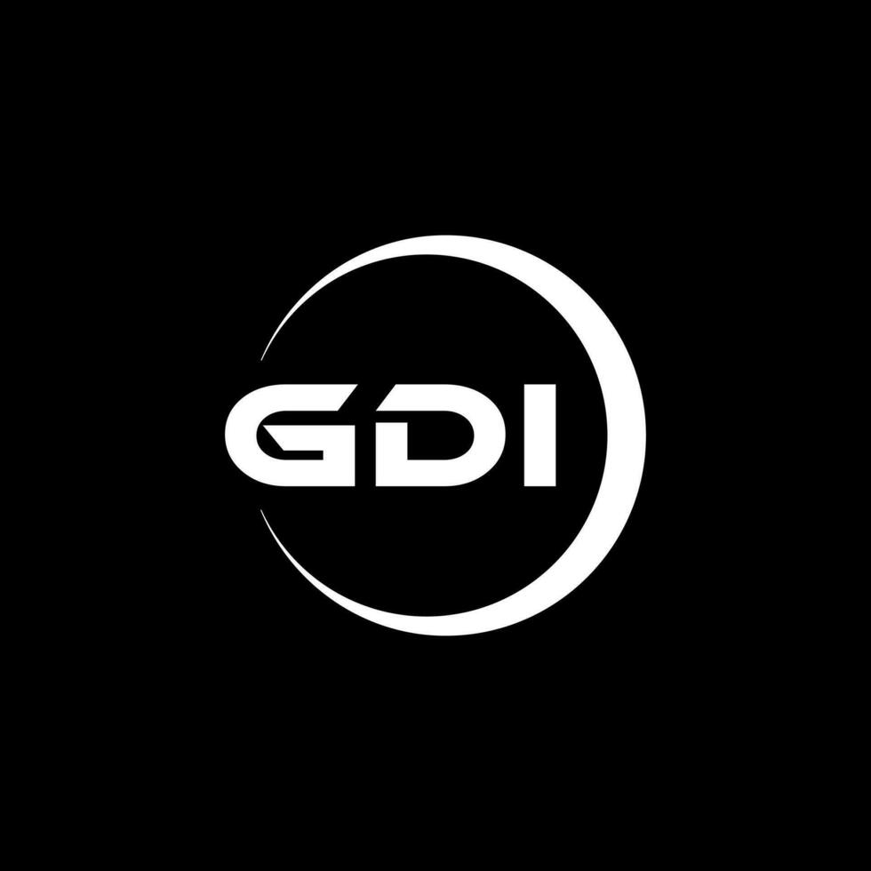 GDI Logo Design, Inspiration for a Unique Identity. Modern Elegance and Creative Design. Watermark Your Success with the Striking this Logo. vector