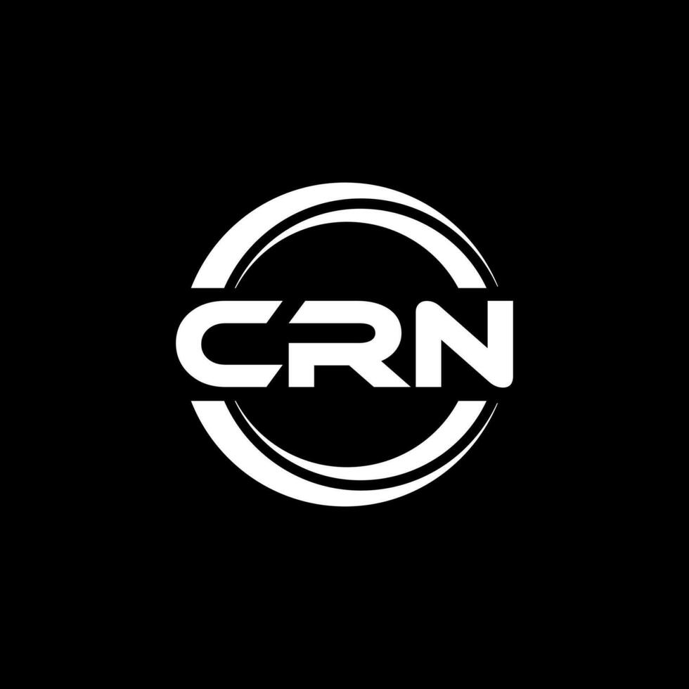 crn logo diseño, inspiración para un único identidad. moderno elegancia y creativo diseño. filigrana tu éxito con el sorprendentes esta logo. vector