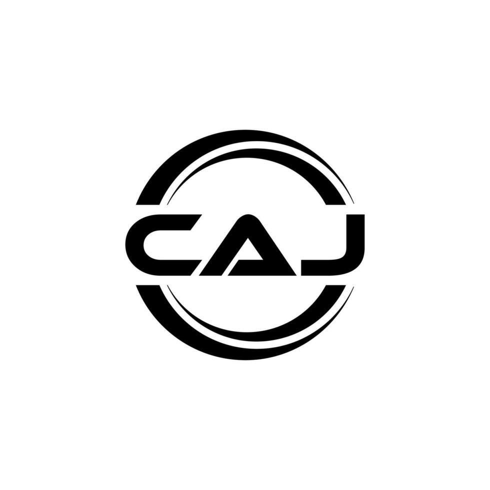 CAJ Logo Design, Inspiration for a Unique Identity. Modern Elegance and Creative Design. Watermark Your Success with the Striking this Logo. vector