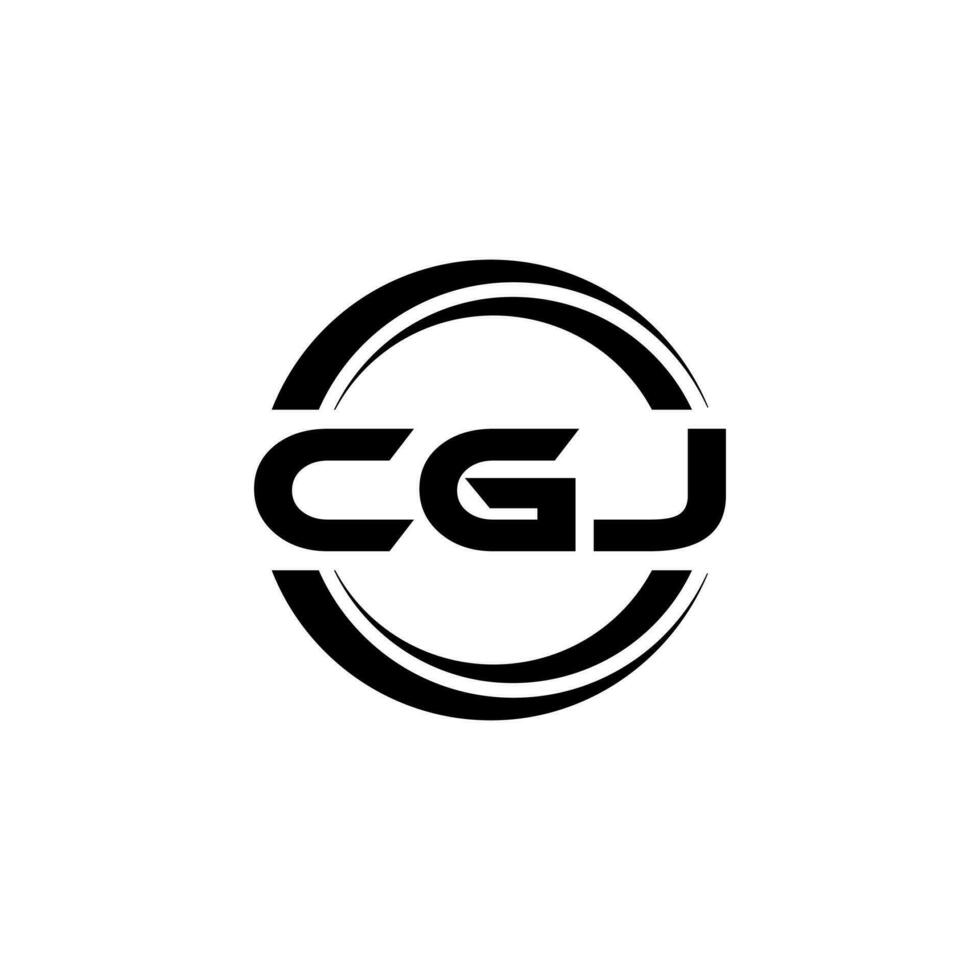 cgj logo diseño, inspiración para un único identidad. moderno elegancia y creativo diseño. filigrana tu éxito con el sorprendentes esta logo. vector