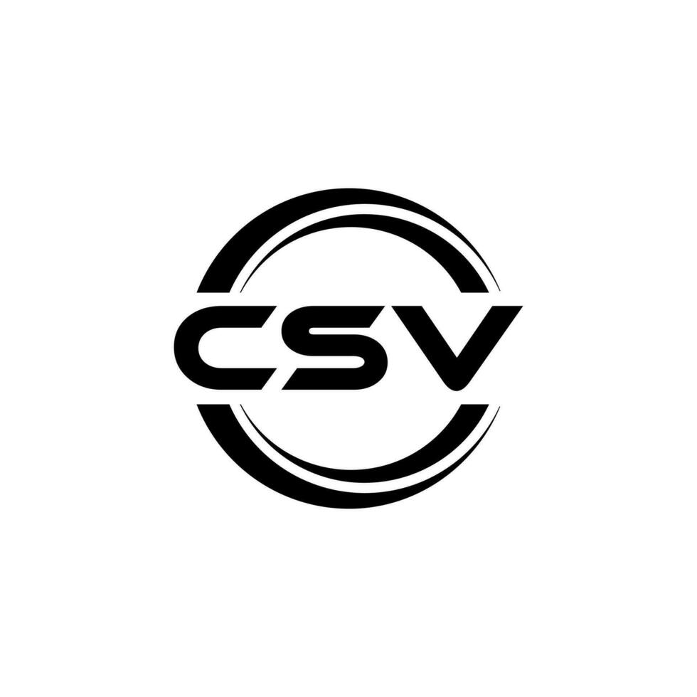 csv logo diseño, inspiración para un único identidad. moderno elegancia y creativo diseño. filigrana tu éxito con el sorprendentes esta logo. vector