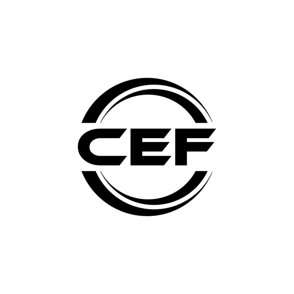 cef logo diseño, inspiración para un único identidad. moderno elegancia y creativo diseño. filigrana tu éxito con el sorprendentes esta logo. vector