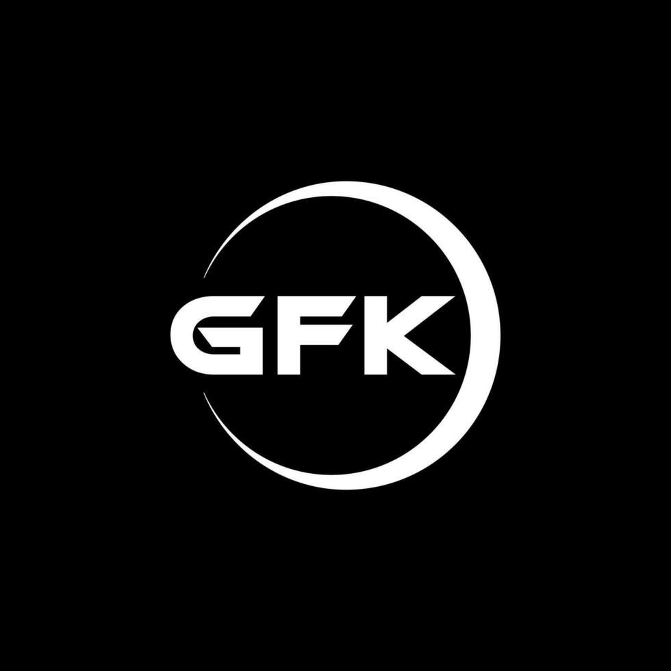 GFK Logo Design, Inspiration for a Unique Identity. Modern Elegance and Creative Design. Watermark Your Success with the Striking this Logo. vector