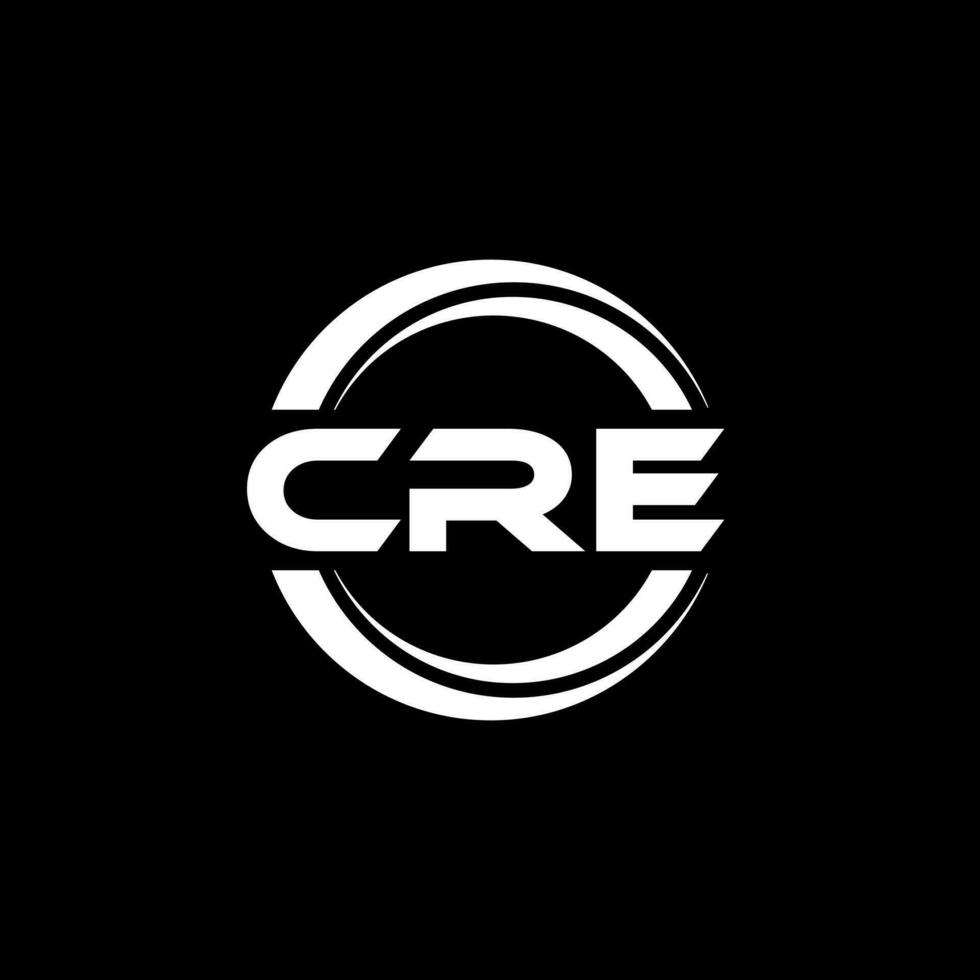 CRE Logo Design, Inspiration for a Unique Identity. Modern Elegance and Creative Design. Watermark Your Success with the Striking this Logo. vector
