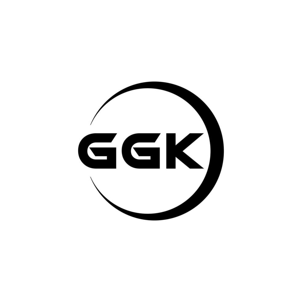 GGK Logo Design, Inspiration for a Unique Identity. Modern Elegance and Creative Design. Watermark Your Success with the Striking this Logo. vector