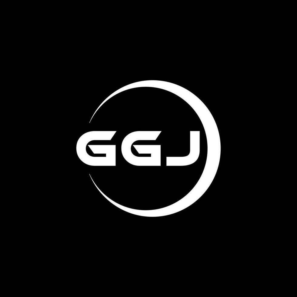 GGJ Logo Design, Inspiration for a Unique Identity. Modern Elegance and Creative Design. Watermark Your Success with the Striking this Logo. vector