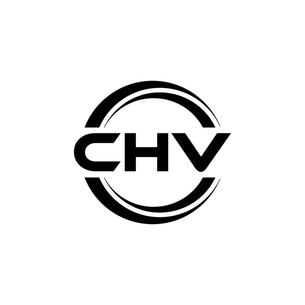 CHV Logo Design, Inspiration for a Unique Identity. Modern Elegance and Creative Design. Watermark Your Success with the Striking this Logo. vector