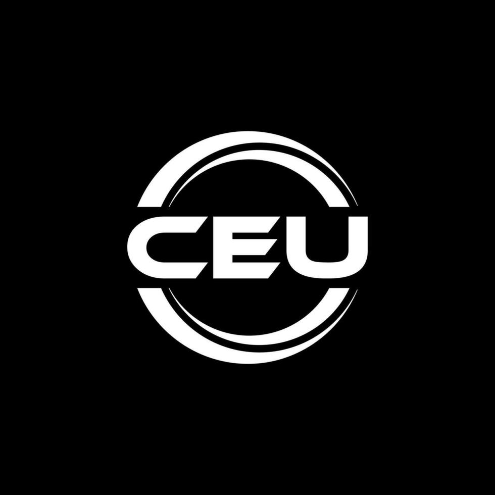 CEU Logo Design, Inspiration for a Unique Identity. Modern Elegance and Creative Design. Watermark Your Success with the Striking this Logo. vector