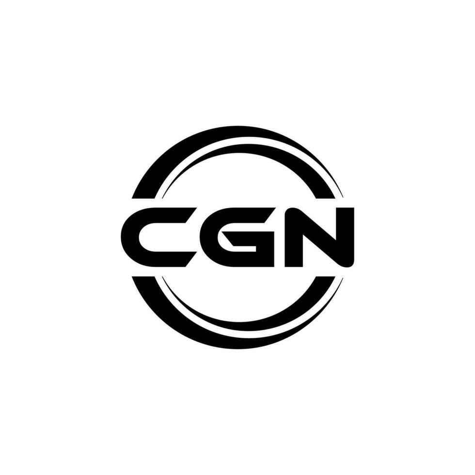 cgn logo diseño, inspiración para un único identidad. moderno elegancia y creativo diseño. filigrana tu éxito con el sorprendentes esta logo. vector