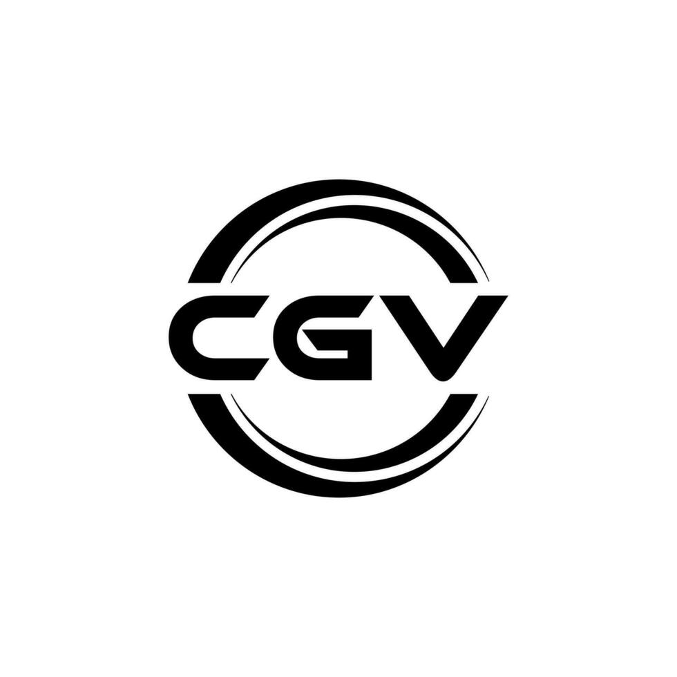 CGV Logo Design, Inspiration for a Unique Identity. Modern Elegance and Creative Design. Watermark Your Success with the Striking this Logo. vector