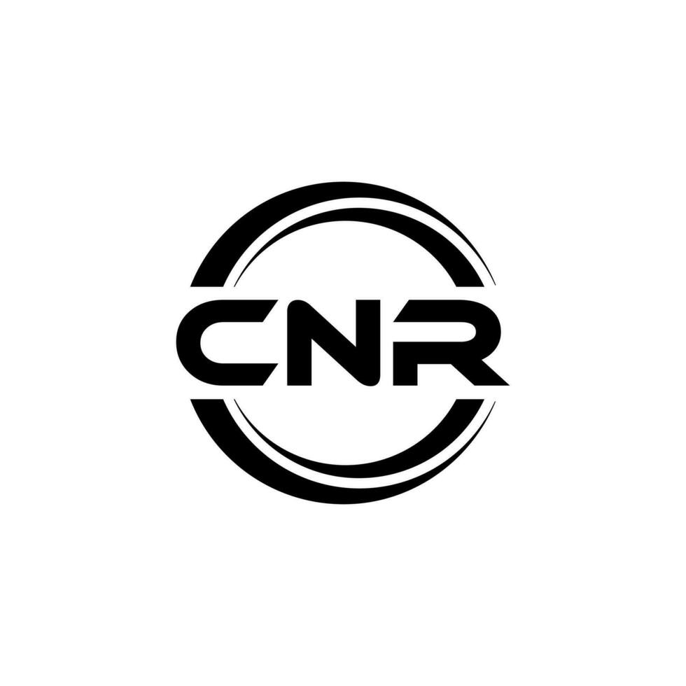 CNR Logo Design, Inspiration for a Unique Identity. Modern Elegance and Creative Design. Watermark Your Success with the Striking this Logo. vector