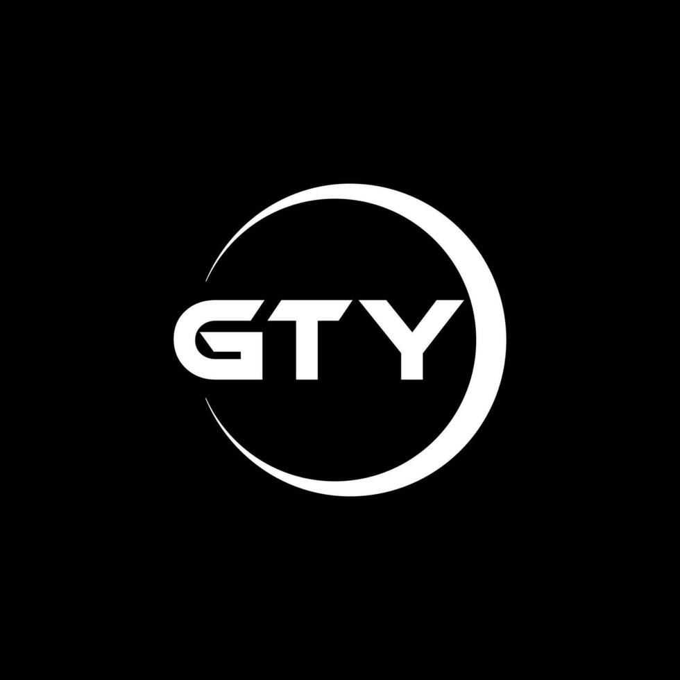 GTY Logo Design, Inspiration for a Unique Identity. Modern Elegance and Creative Design. Watermark Your Success with the Striking this Logo. vector