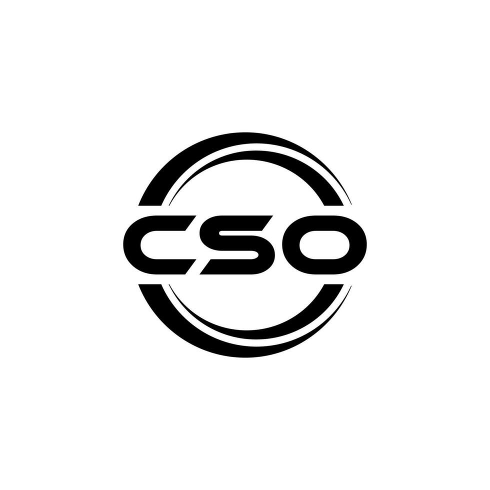 CSO Logo Design, Inspiration for a Unique Identity. Modern Elegance and Creative Design. Watermark Your Success with the Striking this Logo. vector