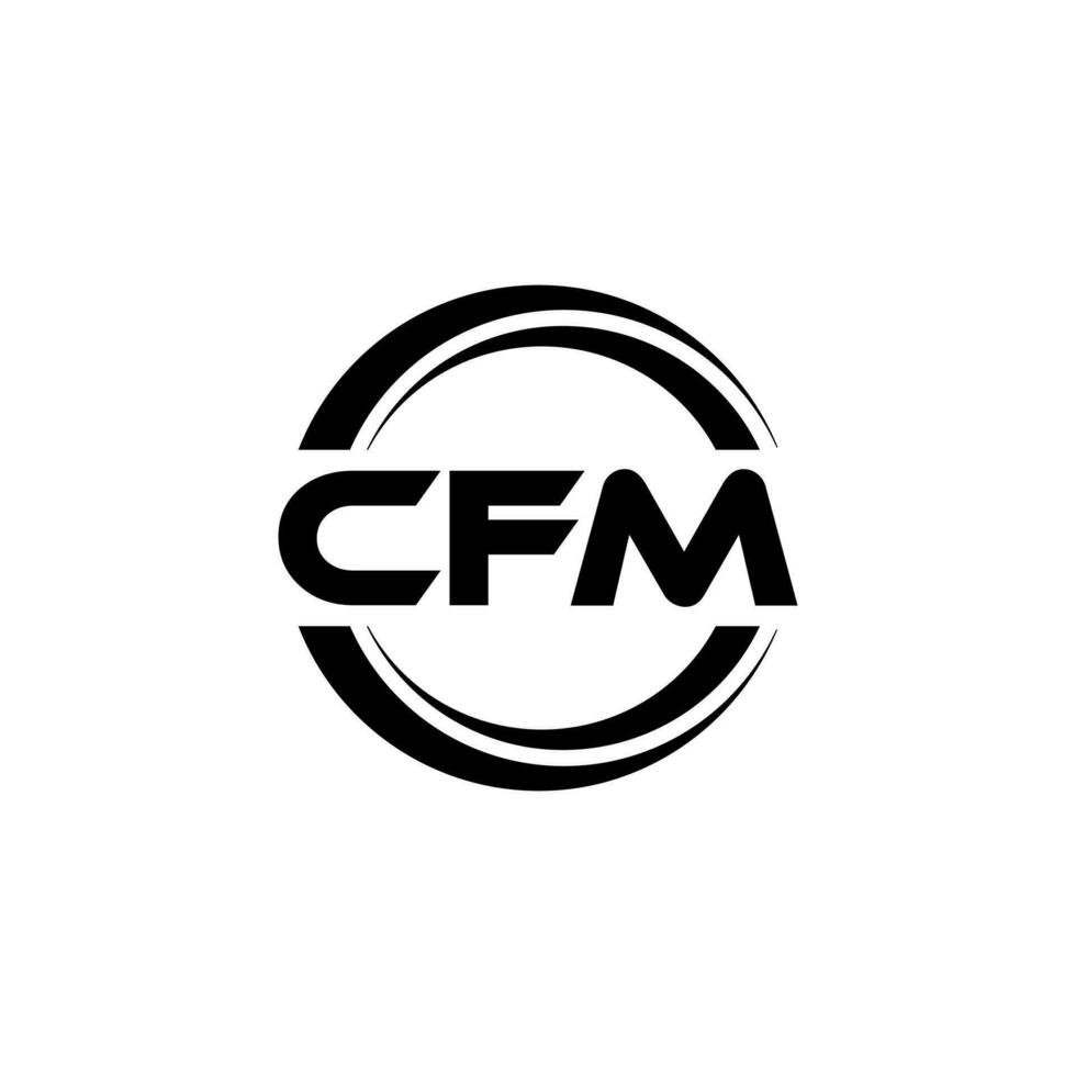 cfm logo diseño, inspiración para un único identidad. moderno elegancia y creativo diseño. filigrana tu éxito con el sorprendentes esta logo. vector