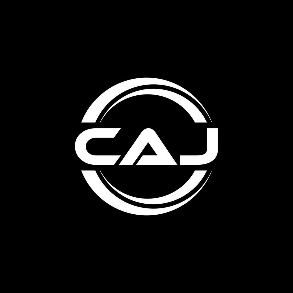 CAJ Logo Design, Inspiration for a Unique Identity. Modern Elegance and Creative Design. Watermark Your Success with the Striking this Logo. vector