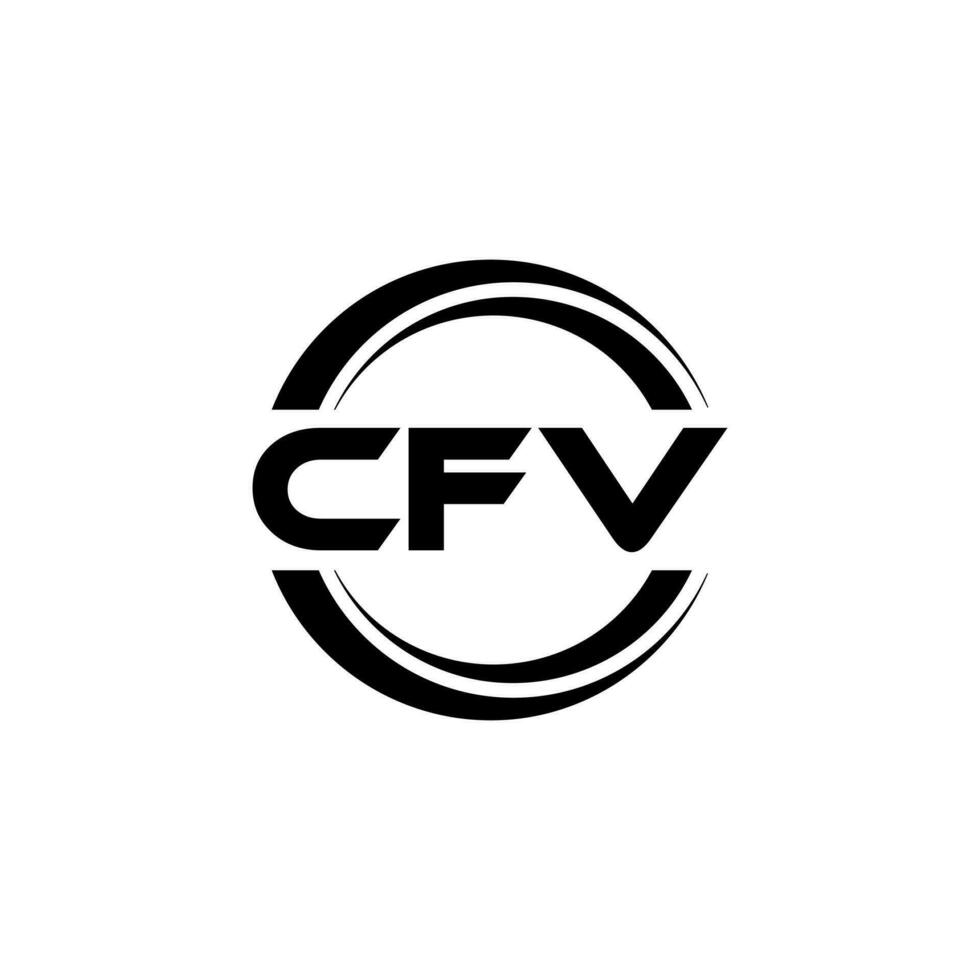 cfv logo diseño, inspiración para un único identidad. moderno elegancia y creativo diseño. filigrana tu éxito con el sorprendentes esta logo. vector