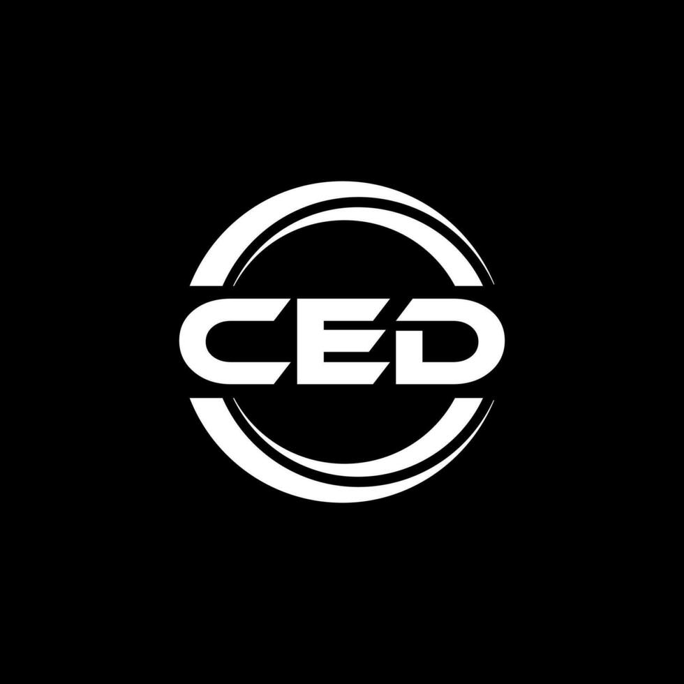 CED Logo Design, Inspiration for a Unique Identity. Modern Elegance and Creative Design. Watermark Your Success with the Striking this Logo. vector