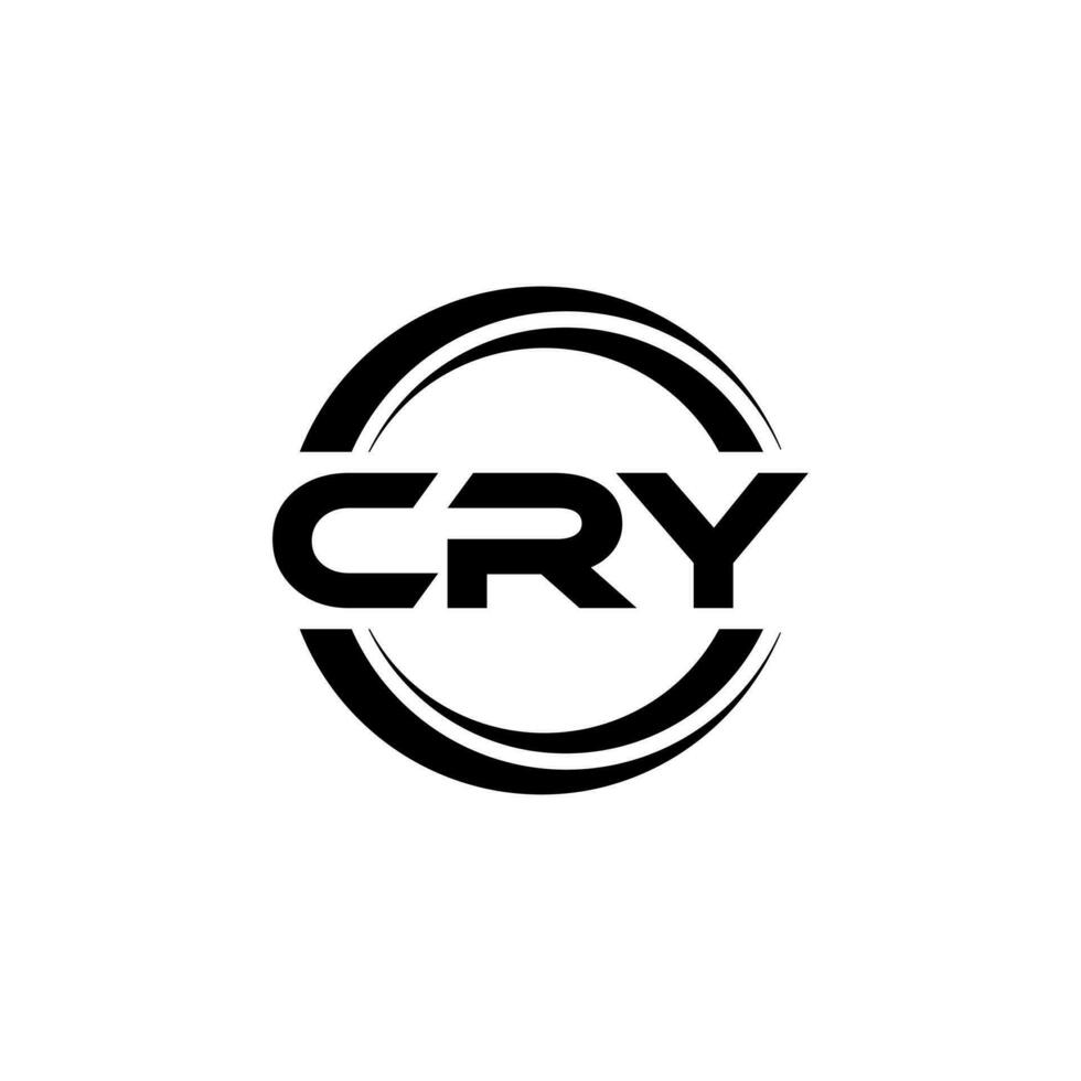 CRY Logo Design, Inspiration for a Unique Identity. Modern Elegance and Creative Design. Watermark Your Success with the Striking this Logo. vector