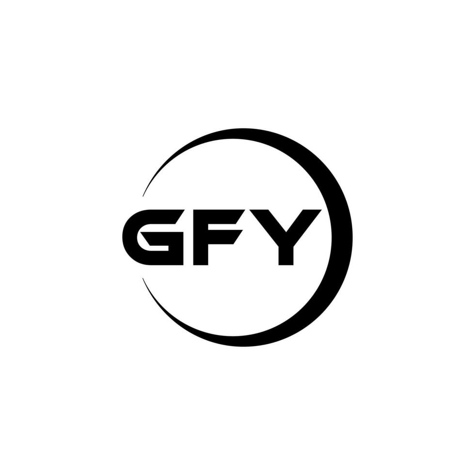 gfy logo diseño, inspiración para un único identidad. moderno elegancia y creativo diseño. filigrana tu éxito con el sorprendentes esta logo. vector