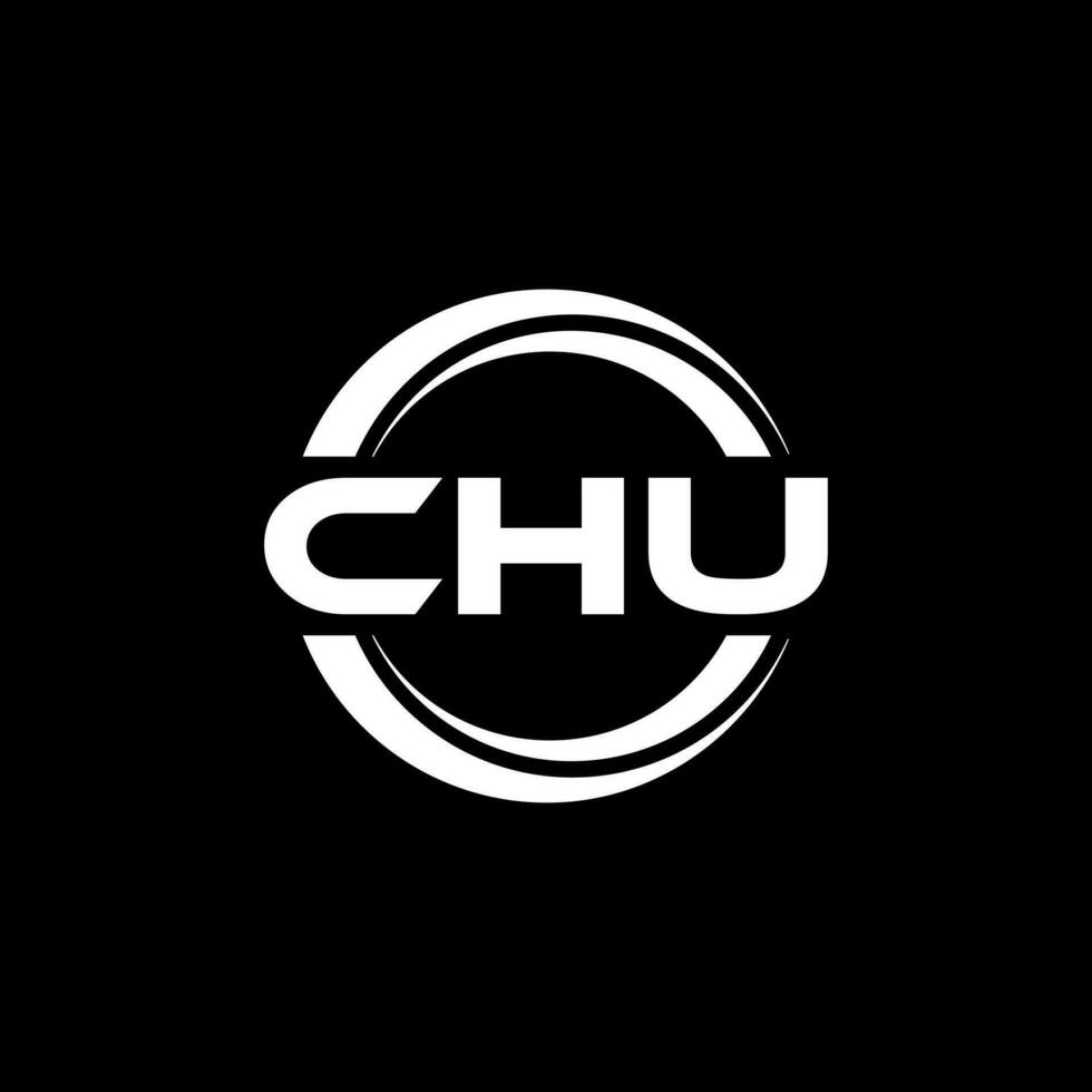 CHU Logo Design, Inspiration for a Unique Identity. Modern Elegance and Creative Design. Watermark Your Success with the Striking this Logo. vector