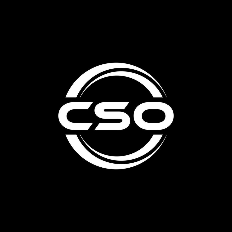 CSO Logo Design, Inspiration for a Unique Identity. Modern Elegance and Creative Design. Watermark Your Success with the Striking this Logo. vector
