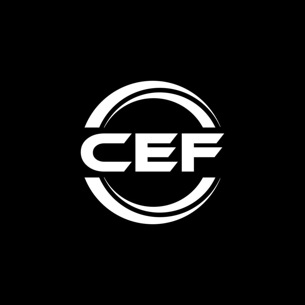 cef logo diseño, inspiración para un único identidad. moderno elegancia y creativo diseño. filigrana tu éxito con el sorprendentes esta logo. vector