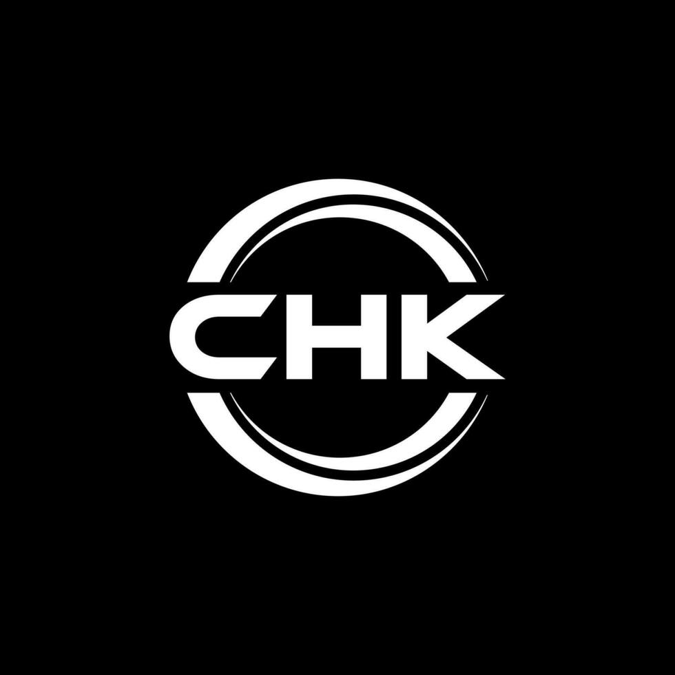 CHK Logo Design, Inspiration for a Unique Identity. Modern Elegance and Creative Design. Watermark Your Success with the Striking this Logo. vector