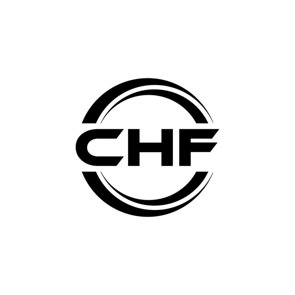 CHF Logo Design, Inspiration for a Unique Identity. Modern Elegance and Creative Design. Watermark Your Success with the Striking this Logo. vector