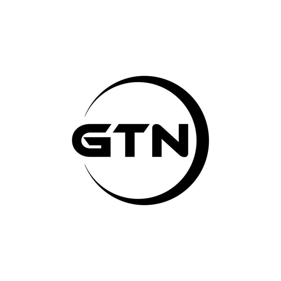 GTN Logo Design, Inspiration for a Unique Identity. Modern Elegance and Creative Design. Watermark Your Success with the Striking this Logo. vector