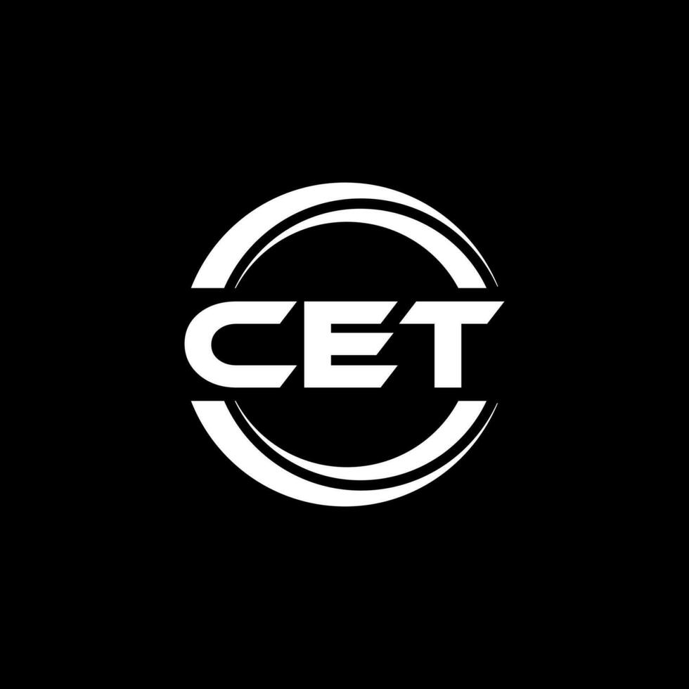 CET Logo Design, Inspiration for a Unique Identity. Modern Elegance and Creative Design. Watermark Your Success with the Striking this Logo. vector