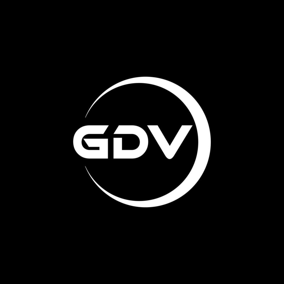 GDV Logo Design, Inspiration for a Unique Identity. Modern Elegance and Creative Design. Watermark Your Success with the Striking this Logo. vector