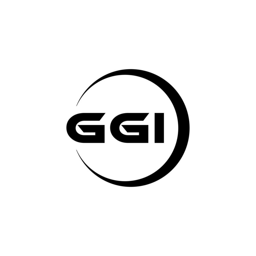 ggi logo diseño, inspiración para un único identidad. moderno elegancia y creativo diseño. filigrana tu éxito con el sorprendentes esta logo. vector