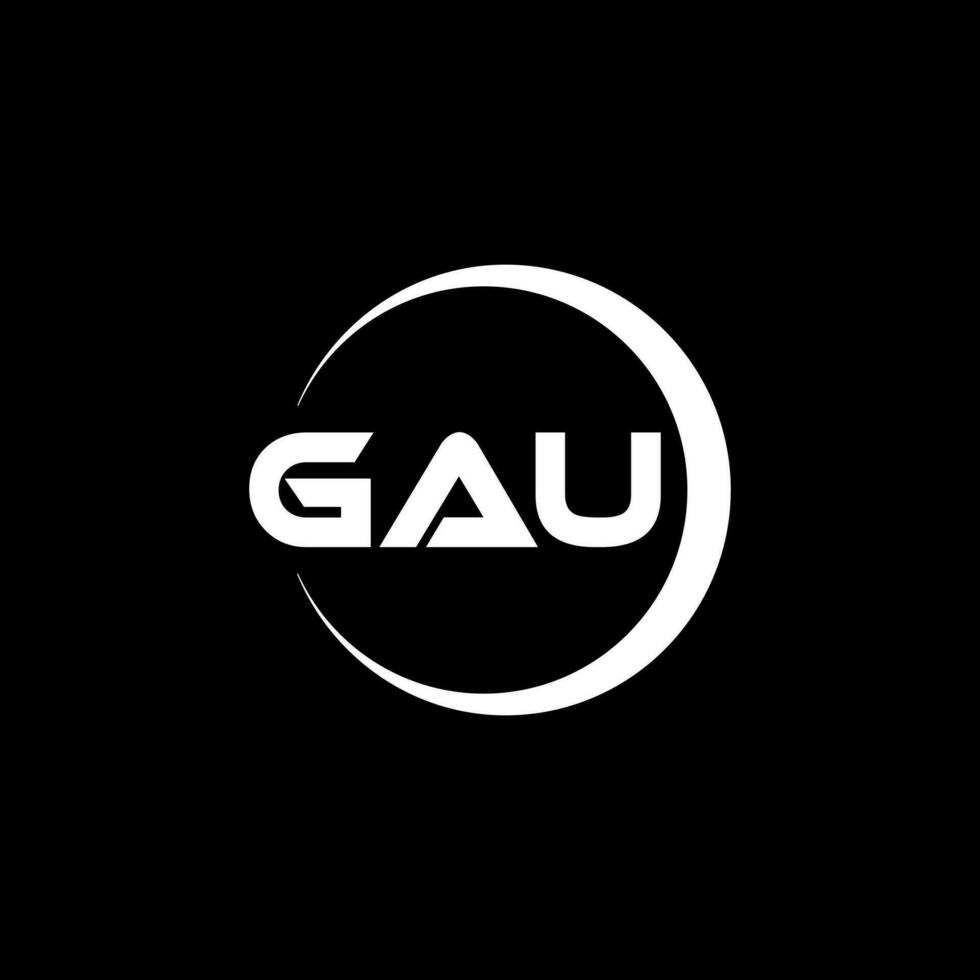 GAU Logo Design, Inspiration for a Unique Identity. Modern Elegance and Creative Design. Watermark Your Success with the Striking this Logo. vector