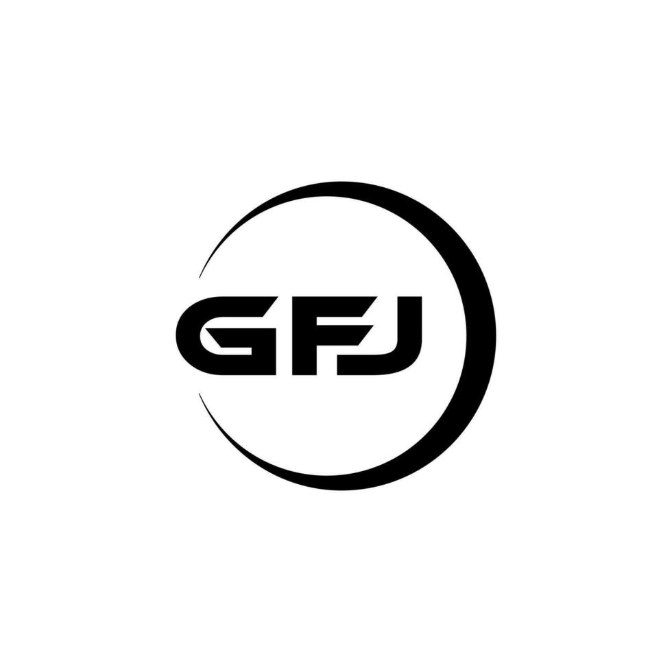 GFJ Logo Design, Inspiration for a Unique Identity. Modern Elegance and Creative Design. Watermark Your Success with the Striking this Logo. vector