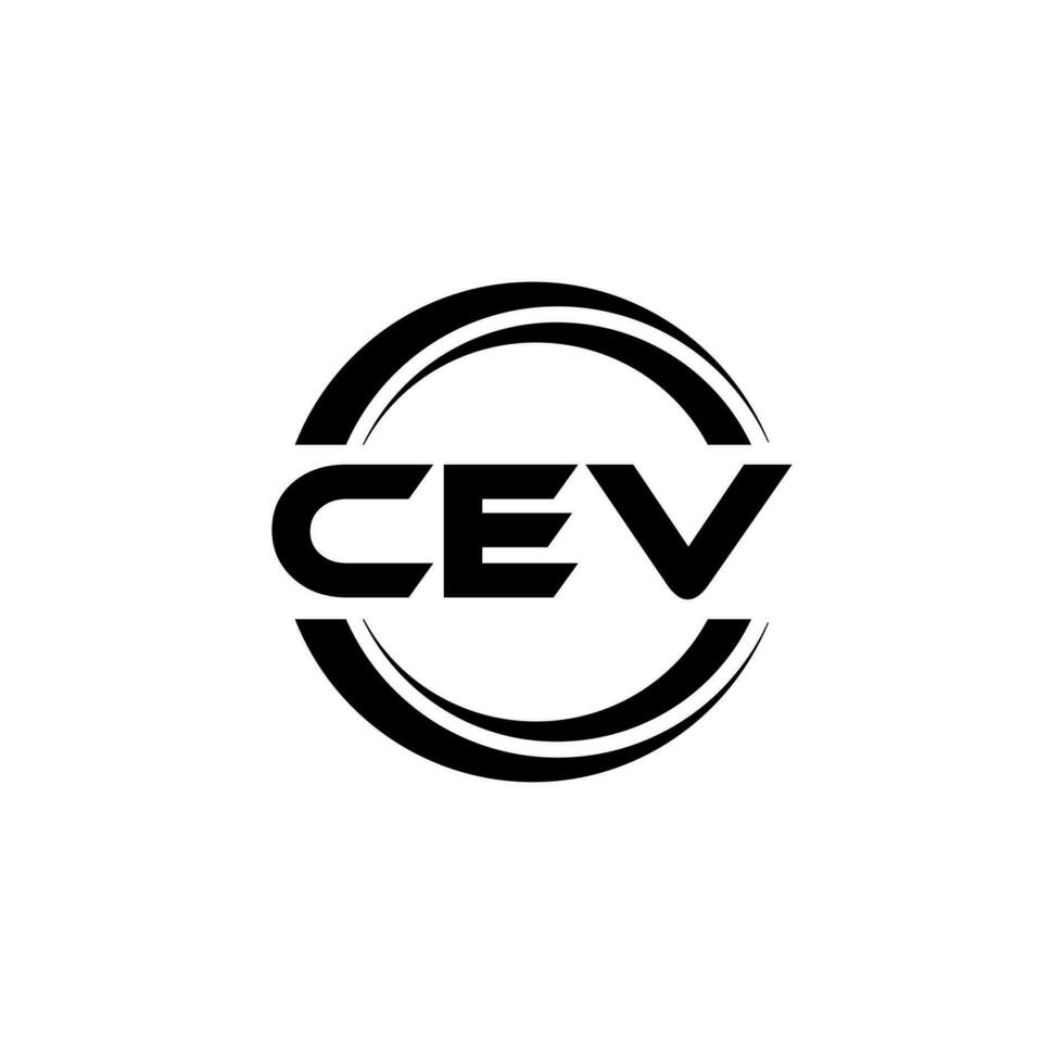 CEV Logo Design, Inspiration for a Unique Identity. Modern Elegance and Creative Design. Watermark Your Success with the Striking this Logo. vector