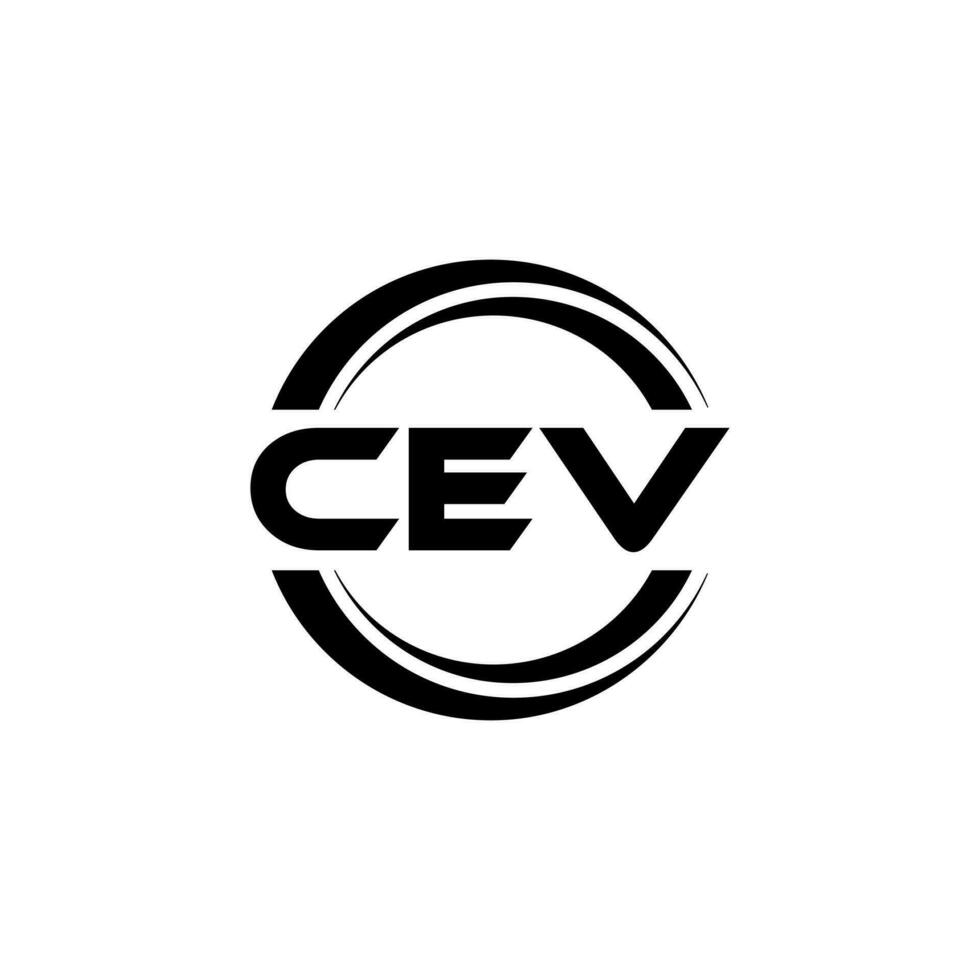 CEV logo diseño, inspiración para un único identidad. moderno elegancia y creativo diseño. filigrana tu éxito con el sorprendentes esta logo. vector