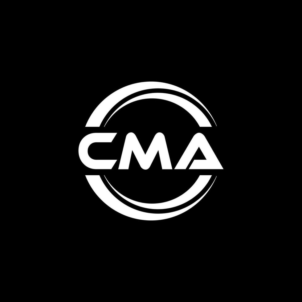 cma logo diseño, inspiración para un único identidad. moderno elegancia y creativo diseño. filigrana tu éxito con el sorprendentes esta logo. vector