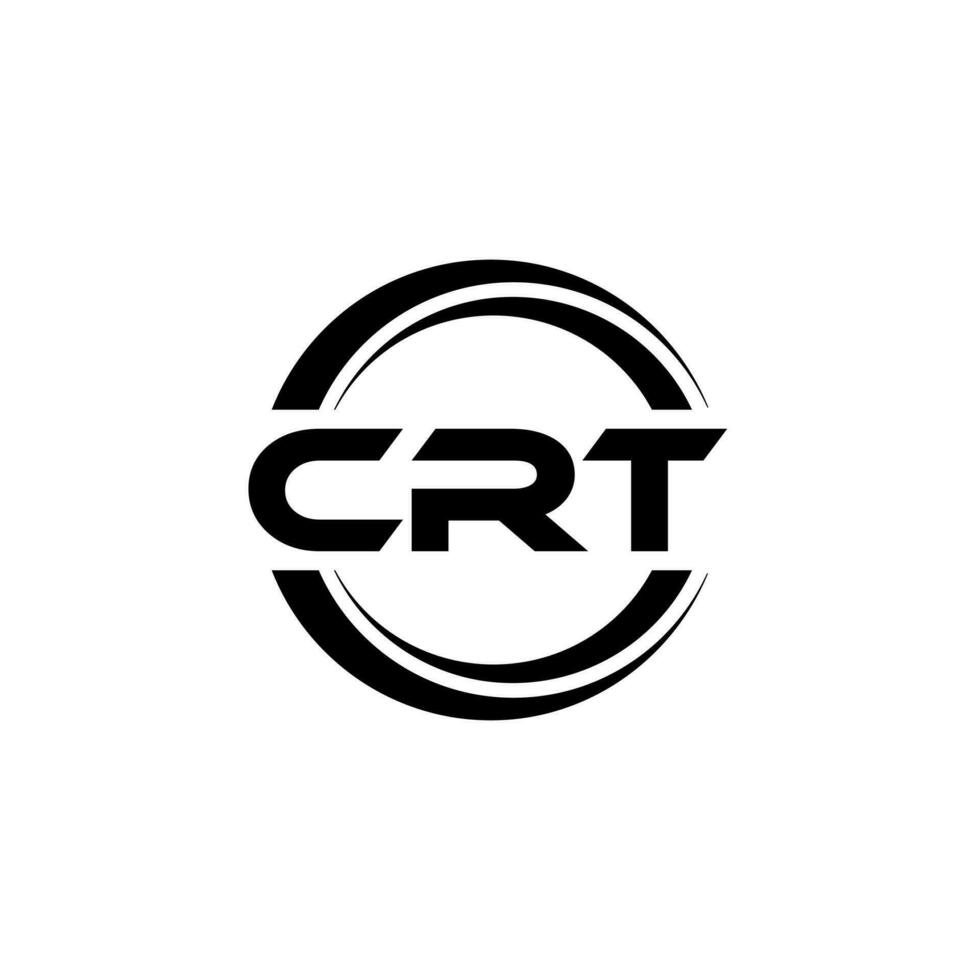 CRT Logo Design, Inspiration for a Unique Identity. Modern Elegance and Creative Design. Watermark Your Success with the Striking this Logo. vector