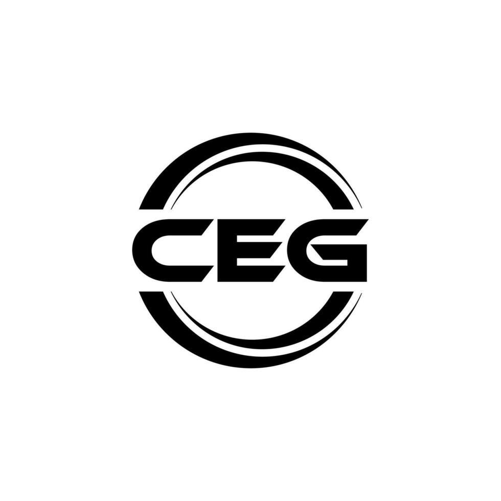 ceg logo diseño, inspiración para un único identidad. moderno elegancia y creativo diseño. filigrana tu éxito con el sorprendentes esta logo. vector