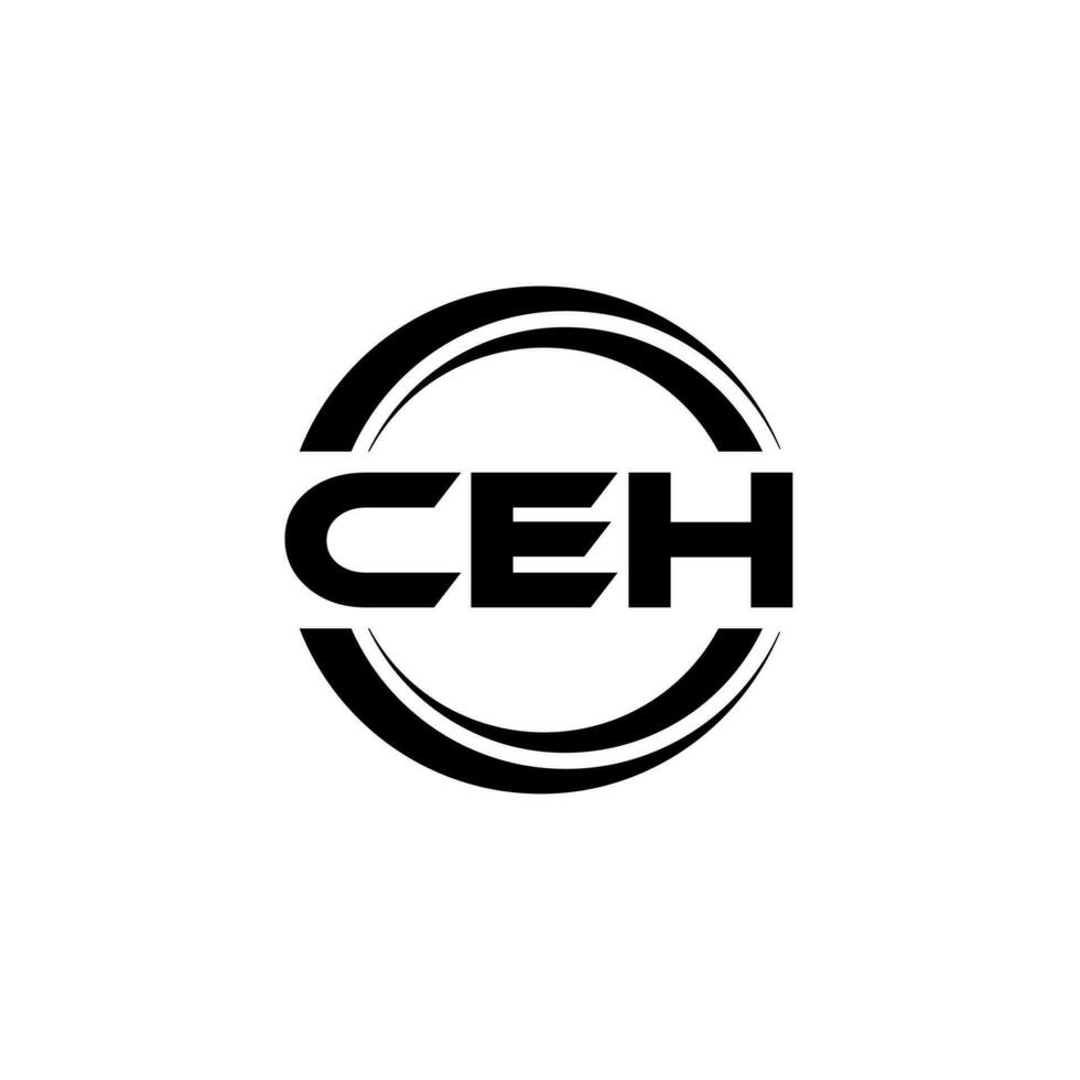 CEH Logo Design, Inspiration for a Unique Identity. Modern Elegance and Creative Design. Watermark Your Success with the Striking this Logo. vector