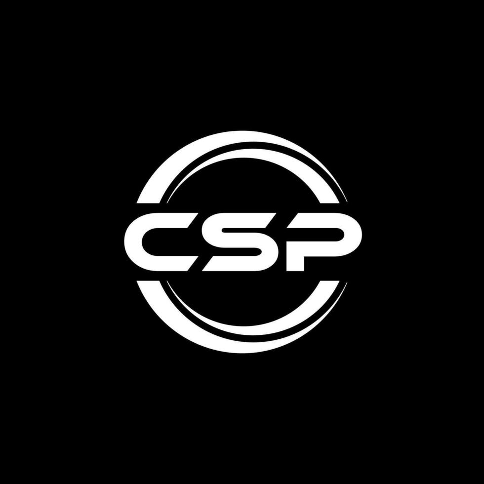 CSP Logo Design, Inspiration for a Unique Identity. Modern Elegance and Creative Design. Watermark Your Success with the Striking this Logo. vector