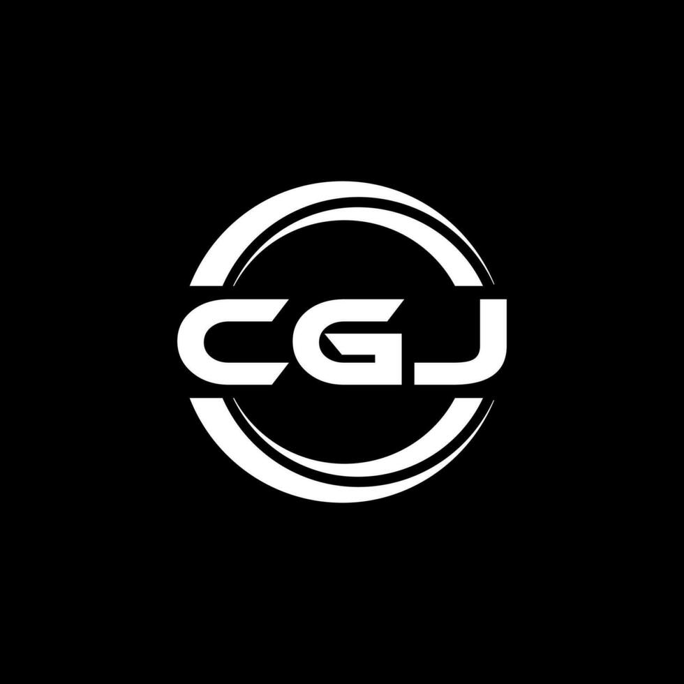 CGJ Logo Design, Inspiration for a Unique Identity. Modern Elegance and Creative Design. Watermark Your Success with the Striking this Logo. vector