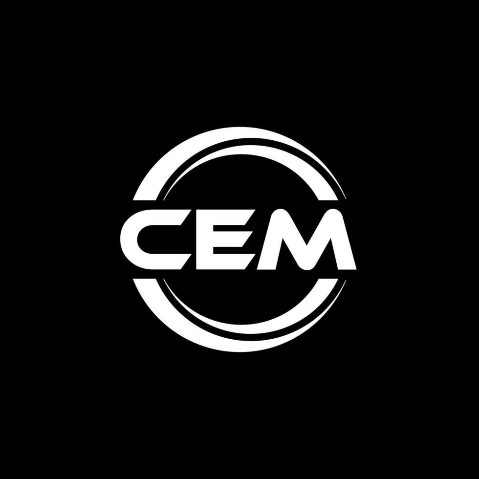 CEM Logo Design, Inspiration for a Unique Identity. Modern Elegance and Creative Design. Watermark Your Success with the Striking this Logo. vector