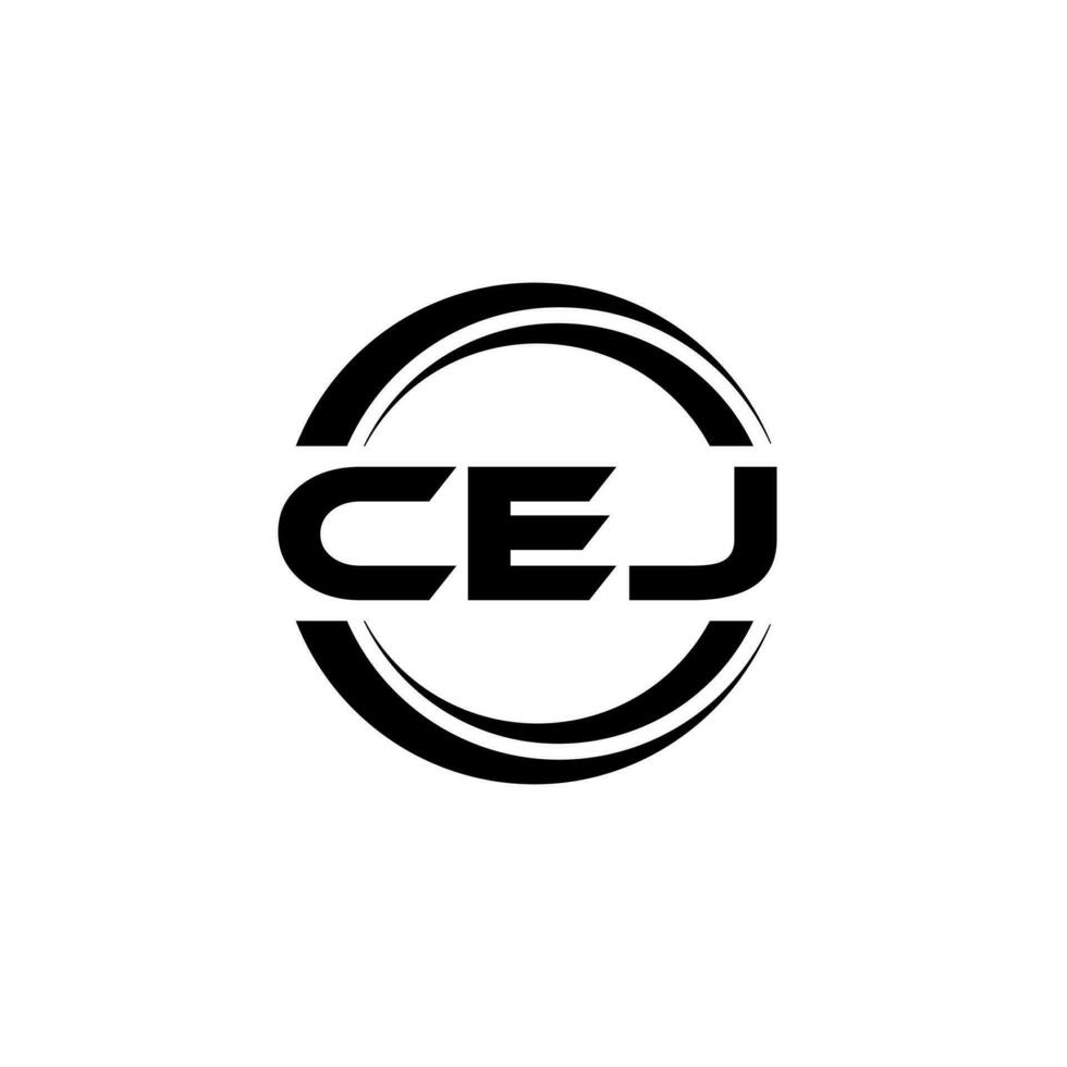 cej logo diseño, inspiración para un único identidad. moderno elegancia y creativo diseño. filigrana tu éxito con el sorprendentes esta logo. vector