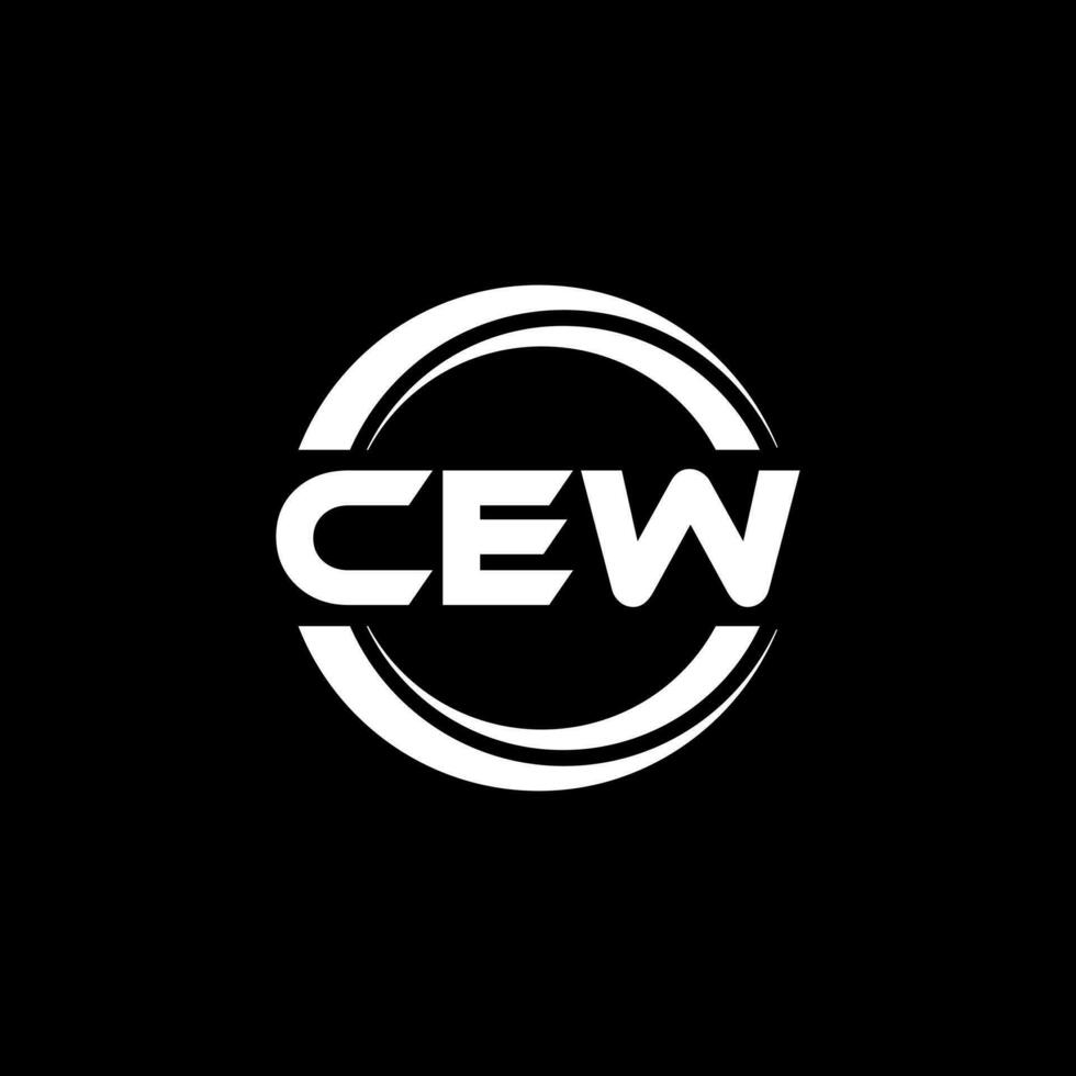 cew logo diseño, inspiración para un único identidad. moderno elegancia y creativo diseño. filigrana tu éxito con el sorprendentes esta logo. vector