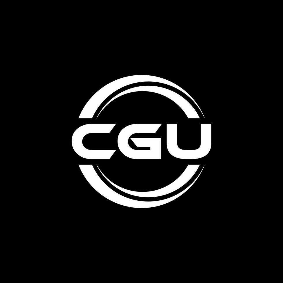 CGU Logo Design, Inspiration for a Unique Identity. Modern Elegance and Creative Design. Watermark Your Success with the Striking this Logo. vector