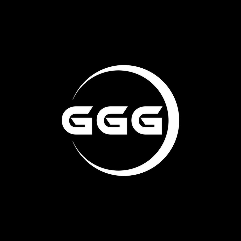 GGG Logo Design, Inspiration for a Unique Identity. Modern Elegance and Creative Design. Watermark Your Success with the Striking this Logo. vector